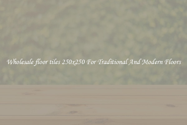 Wholesale floor tiles 250x250 For Traditional And Modern Floors