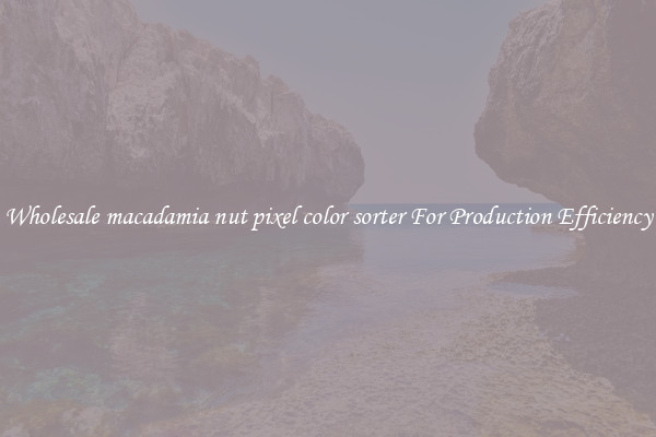 Wholesale macadamia nut pixel color sorter For Production Efficiency
