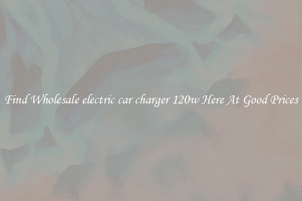 Find Wholesale electric car charger 120w Here At Good Prices