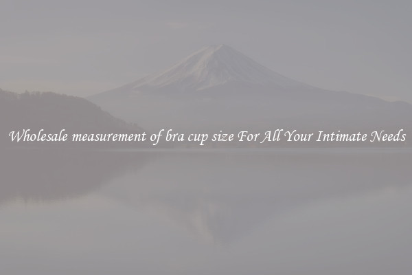 Wholesale measurement of bra cup size For All Your Intimate Needs