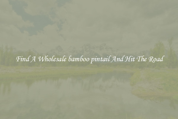 Find A Wholesale bamboo pintail And Hit The Road