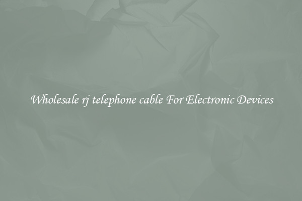 Wholesale rj telephone cable For Electronic Devices