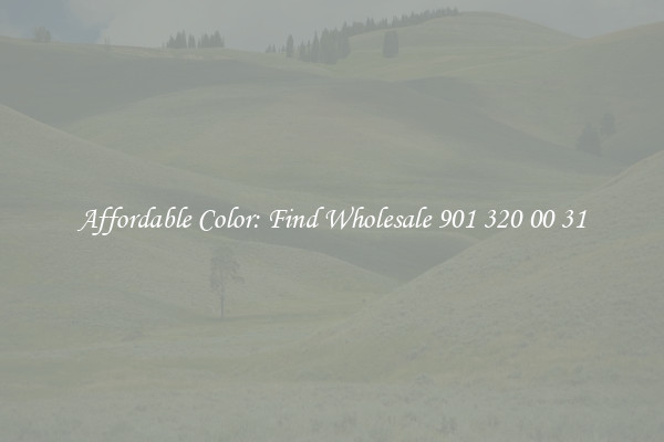Affordable Color: Find Wholesale 901 320 00 31