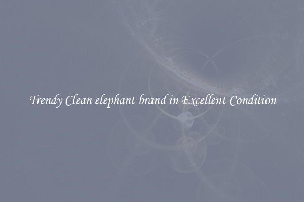 Trendy Clean elephant brand in Excellent Condition