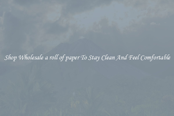 Shop Wholesale a roll of paper To Stay Clean And Feel Comfortable