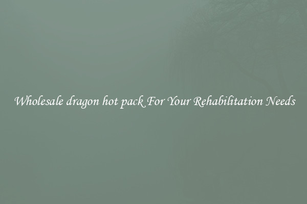 Wholesale dragon hot pack For Your Rehabilitation Needs