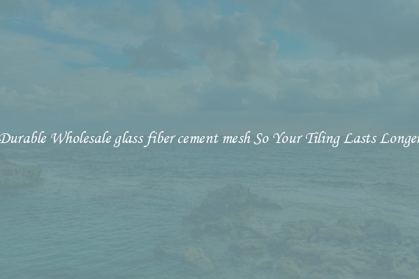 Durable Wholesale glass fiber cement mesh So Your Tiling Lasts Longer